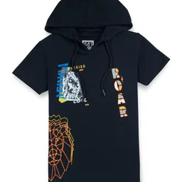 Gini and Jony Boys Printed Hooded Short Sleeves Regular Fit T-shirt-picture-25