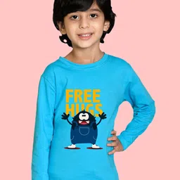 NUSYL Boys Typographic Printed Cotton T-shirt-image-64