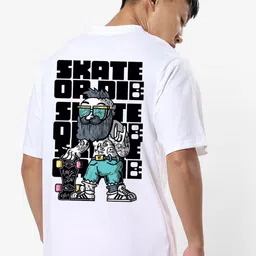 STATUS MANTRA Graphic Printed Oversized Pure Cotton T-shirt-image-75