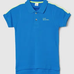 max Boys Polo Collar Solid Pure Cotton T-shirt-image-83