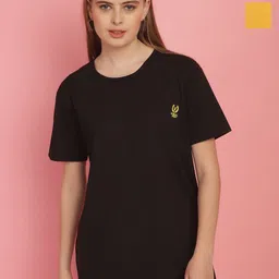 mack jonney VIMAL JONNEY Women Pack Of 2 Solid Drop-Shoulder Sleeves Oversized T-shirts-picture-16