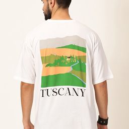 Thomas Scott Graphic Printed Bio Finish Pure Cotton Oversized T-shirt-image-42