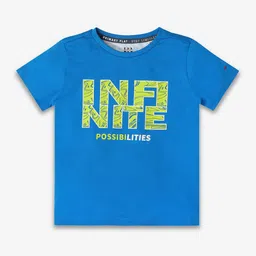 Ed-a-Mamma Boys Typography Printed Bio Finish Applique T-shirt-image-90