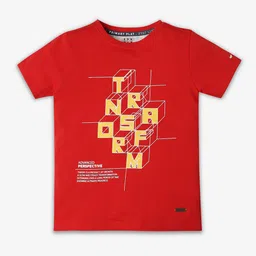 Ed-a-Mamma Boys Typography Printed Bio Finish Applique T-shirt-image-87