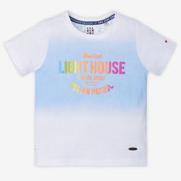 Ed-a-Mamma Boys Typography Printed Bio Finish Applique T-shirt-50