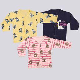 Mojua Infants Pack of 3 Printed Pure Cotton Bio Finish T-shirts-image-97