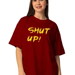 STATUS MANTRA Typography Printed Drop Shoulder Sleeves Pure Cotton T-shirt-image-16