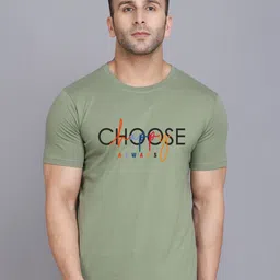 SLOWLORIS Round Neck Short Sleeves Typography Printed T-shirt-image-34