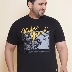 John Pride Graphic Printed Round Neck Plus Size T-shirt-2