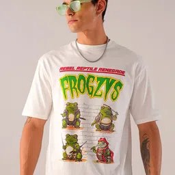 The Indian Garage Co Men Typography Printed Oversized T-shirt-image-54
