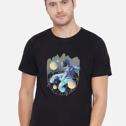 FFLIRTYGO Men Black Printed T-shirt-image-57