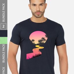 CHOZI Pack Of 2 Graphic Printed Cotton T-shirt-picture-19