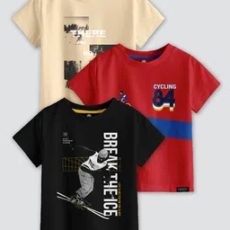 CODEZ Boys 3 Printed Applique T-shirt-picture-9