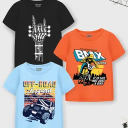YK X Trampoline Boys 3 Printed Applique T-shirt-39