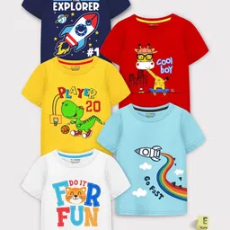 YK X Trampoline Boys 5 Printed Applique T-shirt-image-88