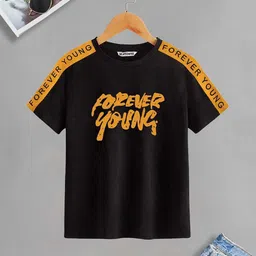 BAESD Boys Typography Printed Round Neck Cotton T-shirt-image-81