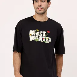 MISCHIEF MONKEY Men Printed Applique T-shirt-image-57