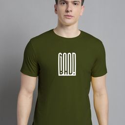 FBAR Typography Printed Round Neck Short Sleeve Cotton T-shirt-image-49
