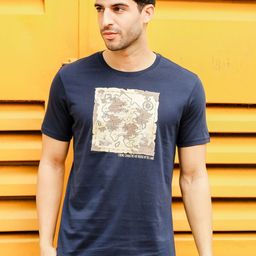 ONE SKY Graphic Printed Round Neck Cotton T-shirt-image-57