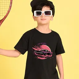 NUSYL Boys Graphic Printed Round Neck Oversized T-shirt-image-54