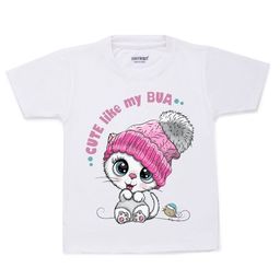 KNITROOT Kids White Printed T-shirt-image-95