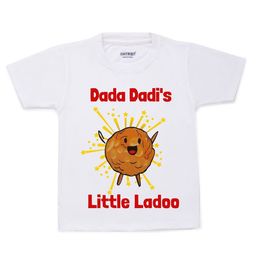 KNITROOT Kids White & Brown Printed Cotton T-shirt-picture-21
