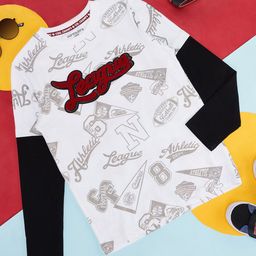 Pantaloons Junior Boys Typography Printed Cotton T-Shirt-56