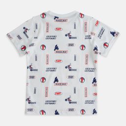 Pantaloons Junior Boys Typography Printed Cotton T-shirt-image-76