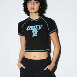 ONLY Women Printed Applique T-shirt-image-47