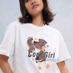 Tokyo Talkies Women Graphic Printed Round Neck Cotton Relaxed Fit T-shirt-image-30
