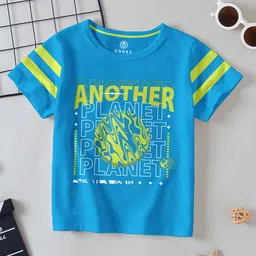 CODEZ Boys Graphic Printed Cotton Applique T-shirt-image-35