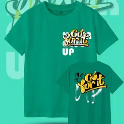 CODEZ Boys Round Neck Typography Printed T-shirt-image-87
