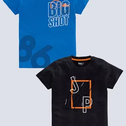 BAESD Boys Pack Of 2 Typography Printed Cotton T-shirt-picture-17