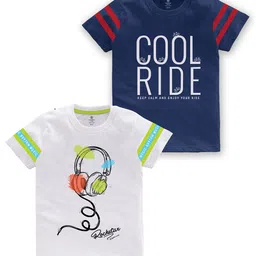 CODEZ Boys Pack Of 2 Printed Cotton T-shirt-10