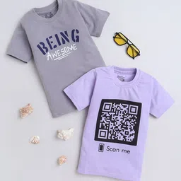 BAESD Boys Pack of 2 Printed Round Neck Cotton T-shirts-picture-39