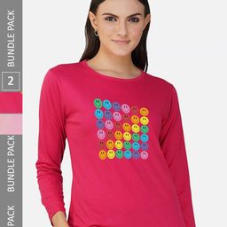 CHOZI Pack of  2 Graphic Printed Cotton T-shirt-picture-28