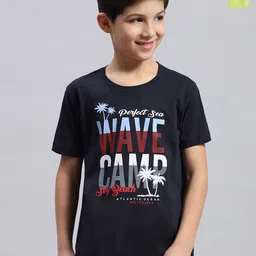 Monte Carlo Boys Pack Of 2 Typography Printed Pure Cotton T-shirts-picture-8