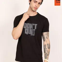 Leotude Men Pack Of 2 Typography Printed Round Neck Oversized T-shirts-image-67