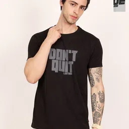 Leotude Men Pack Of 2 Typography Printed Round Neck Oversized T-shirts-image-75