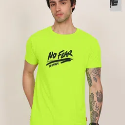 Leotude Men Pack Of 2 Typography Printed Round Neck Oversized T-shirts-image-91