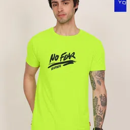 Leotude Men Pack Of 2 Typography Printed Round Neck Oversized T-shirts-image-63