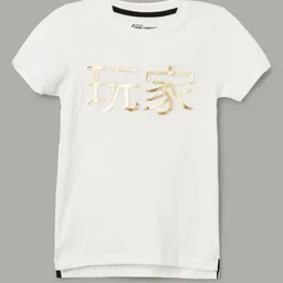 Fame Forever by Lifestyle Boys Printed Applique T-shirt-image-95