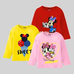 Disney By Miss and Chief Girls 3 Printed Applique T-shirt-image-59