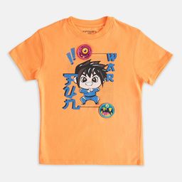 Pantaloons Junior Boys Humour and Comic Printed Cotton T-shirt-image-88