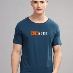 ADRO Men Typography Printed Applique T-shirt-image-96