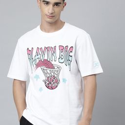Xtep Typography Printed Round Neck Relaxed Fit Sports T-shirt-image-13