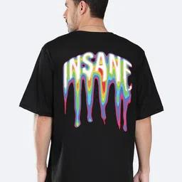 Mad Over Print Typography Printed Oversized Cotton T-shirt-image-95
