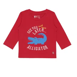 Bodycare Infant Boys Typography Printed Cotton T-shirt-image-66