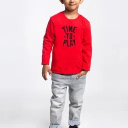 Friskers Boys Typography Printed Cotton T-shirt-picture-17