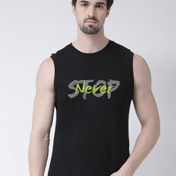 Friskers Men Black Typography Printed T-shirt-image-37